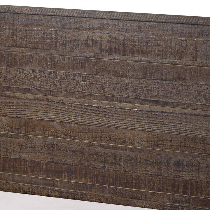 HomeRoots - Wholesale Bed - Dark Brown Solid Wood Twin Bed Frame3