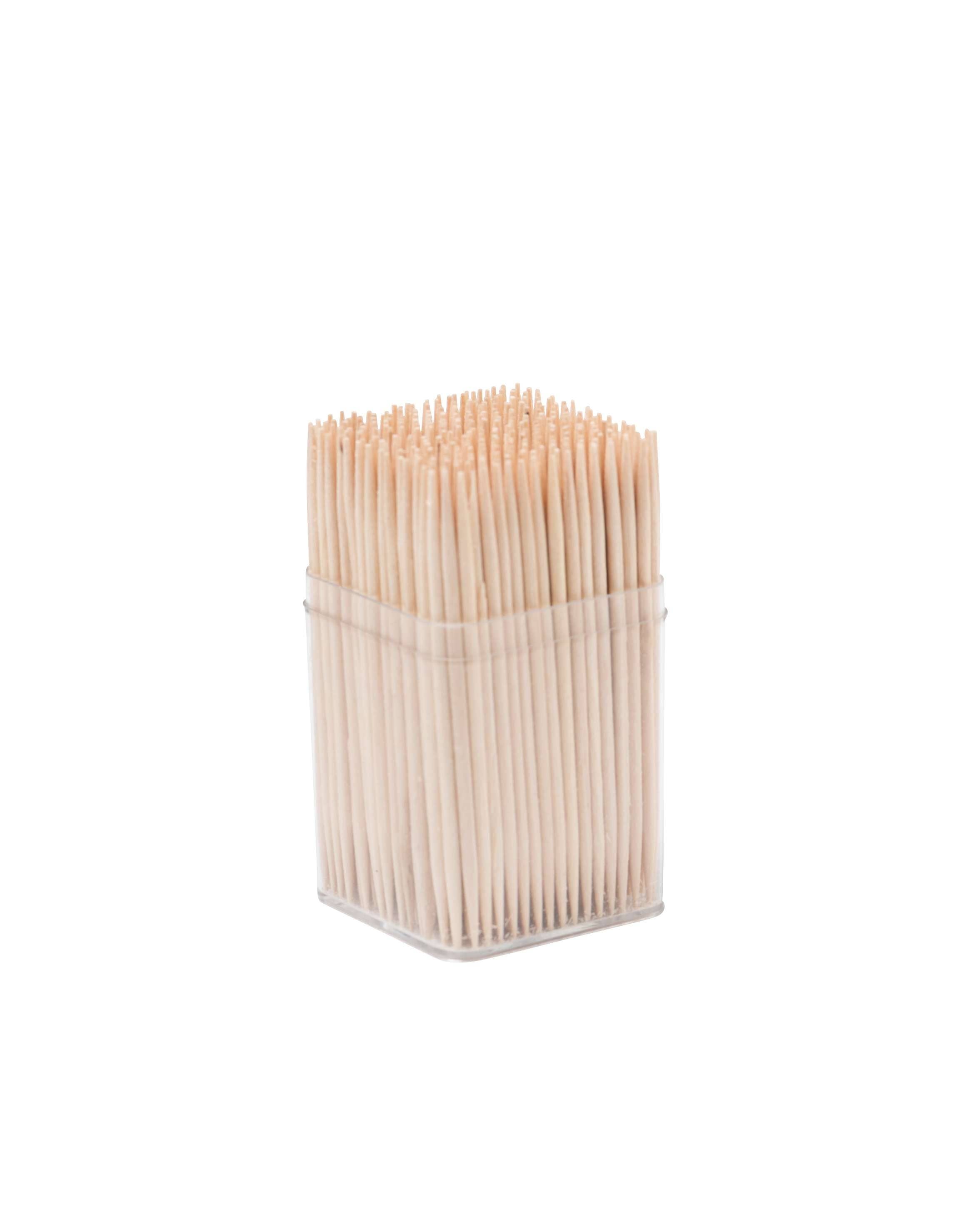 Fackelmann - Venta al por mayor Palillos de dientes - Lote de 300 palillos de madera en una caja con tapa1