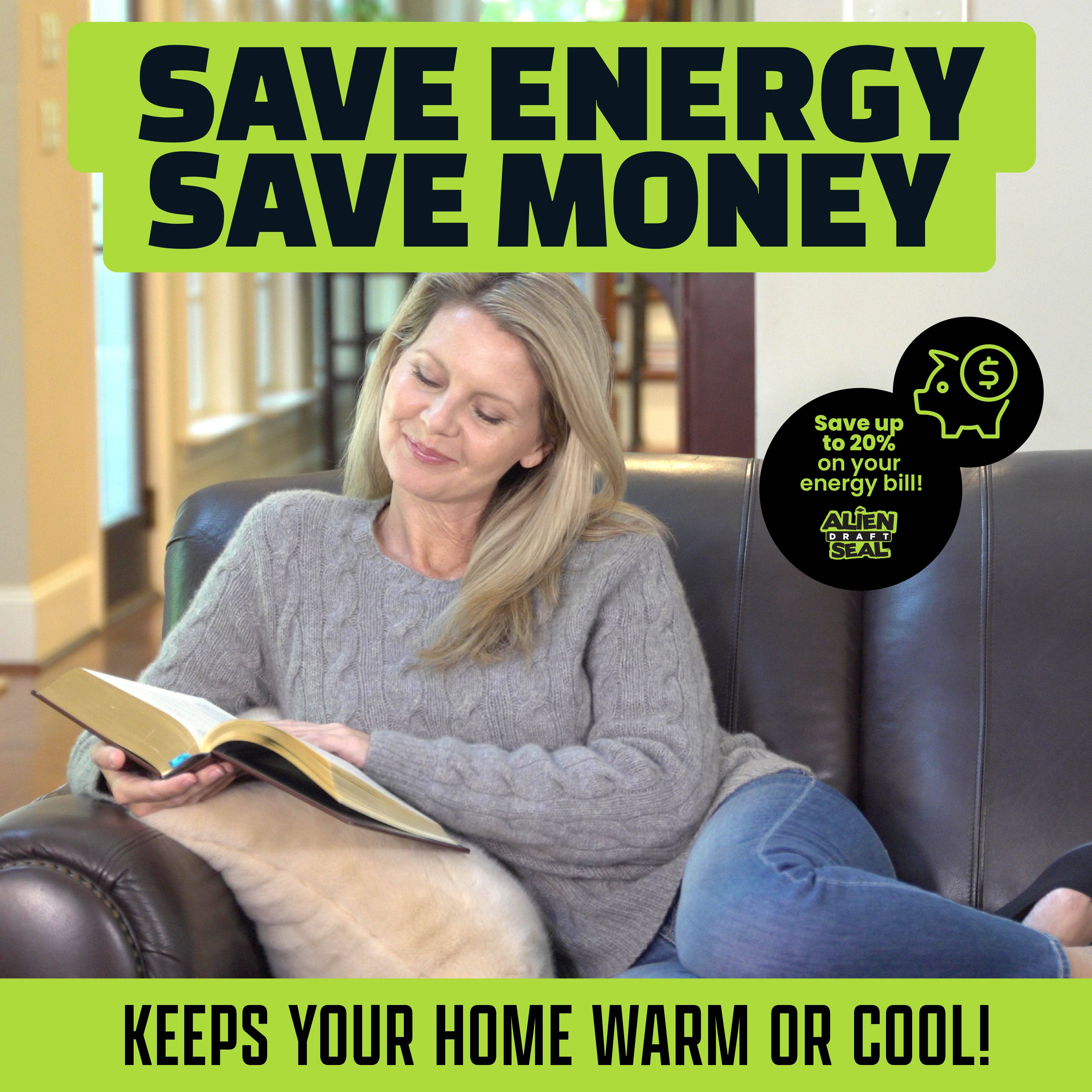 Gotham Steel/Granitestone – wholesale Tape – Alien Draft Seal Transparent Insulation Tape 5