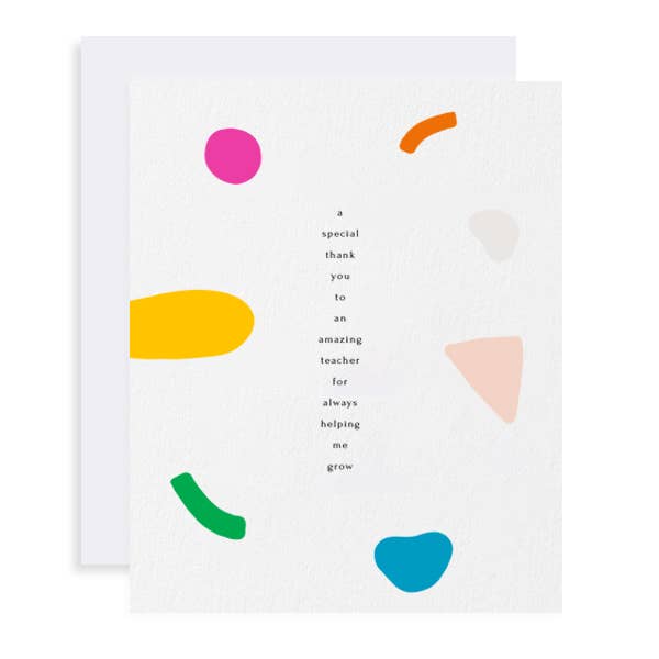 Colorful Thank You, Teacher for wholesale by Euni + Co.