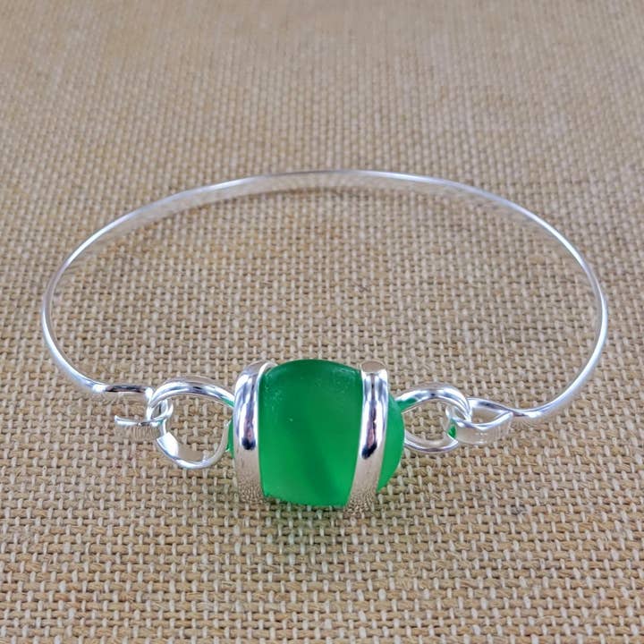 Sadie Green's Jewelry - Wholesale Cuff Bracelet - Sea Glass Bracelet ALP-SG-CB14