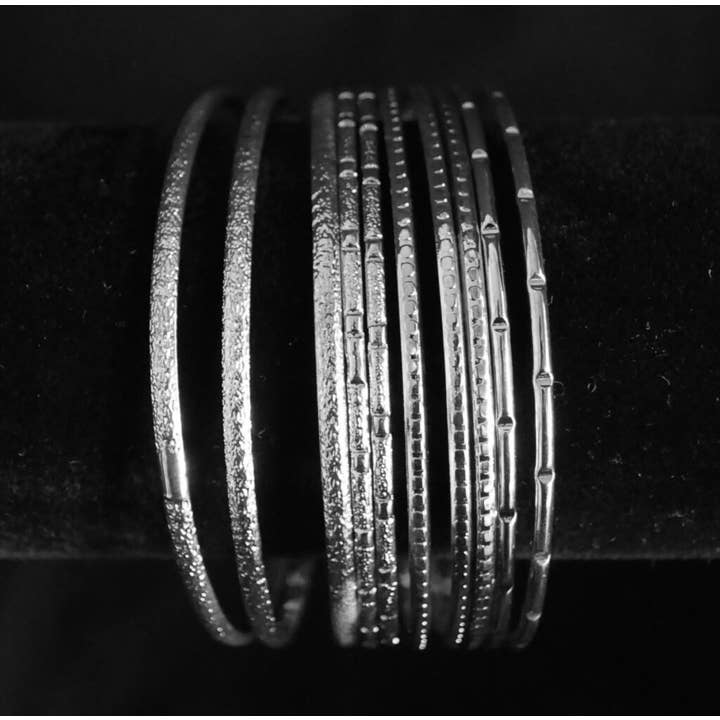 HE381 - Bangle 10 pc set for wholesale by Western Fashion