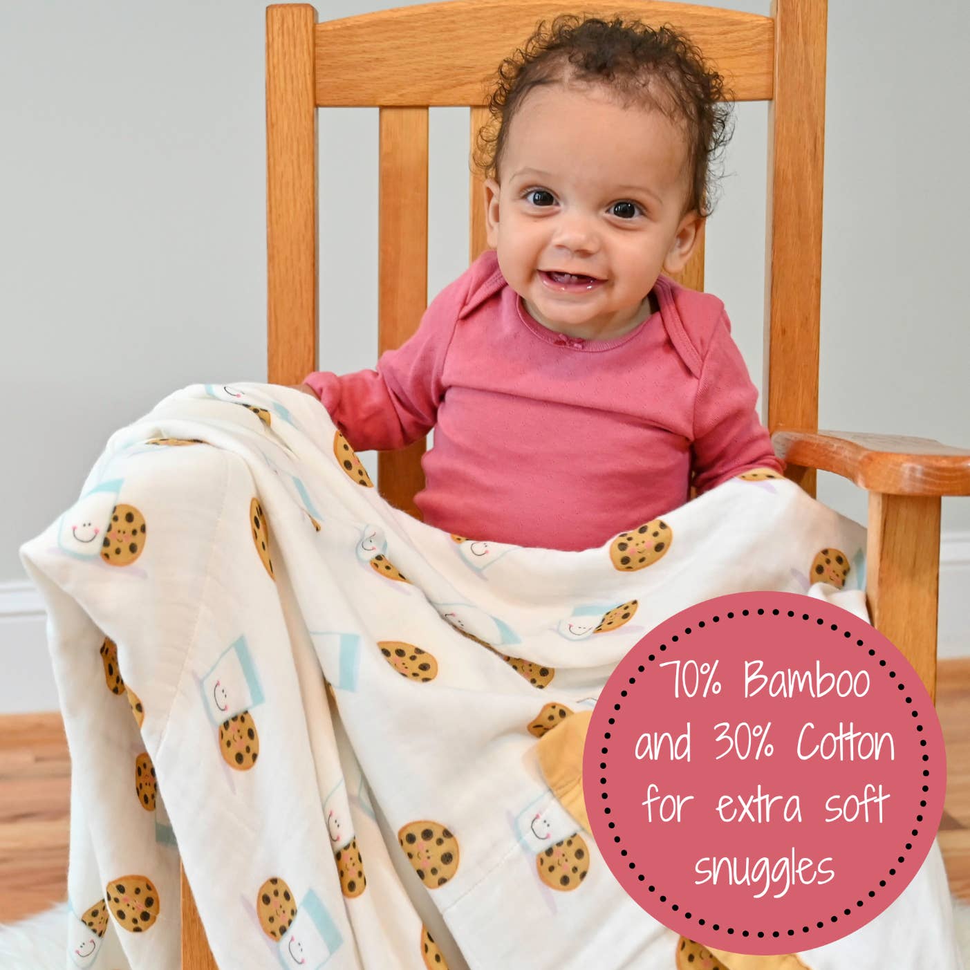 LollyBanks - Wholesale Quilt - Kids & Baby - You Complete Me  - Bamboo Milk and Cookies Baby Blanket5