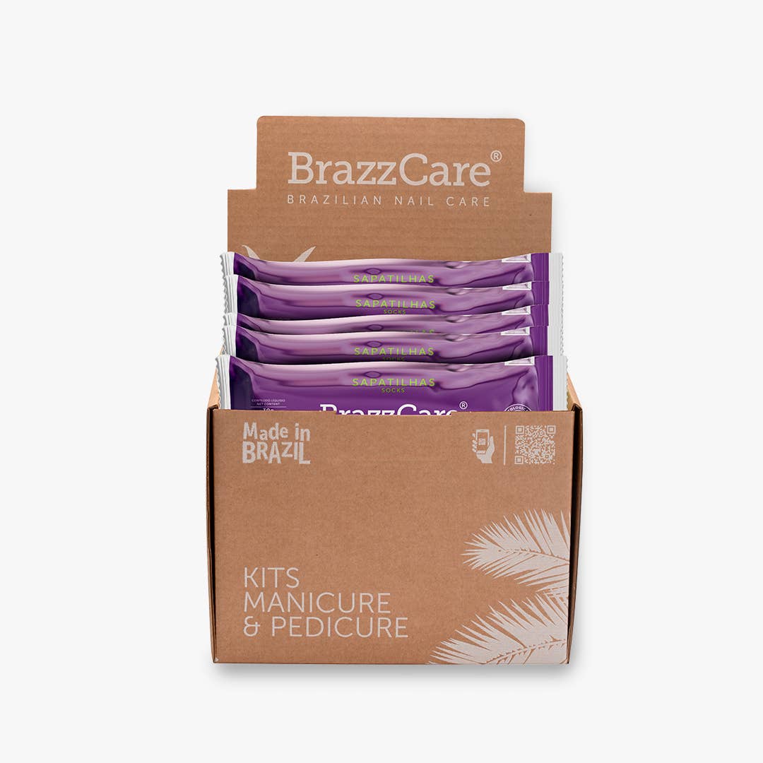 BrazzCare - Professional Nail Care - Wholesale Nailcare Set - Display Box Pedi - 50 Kits