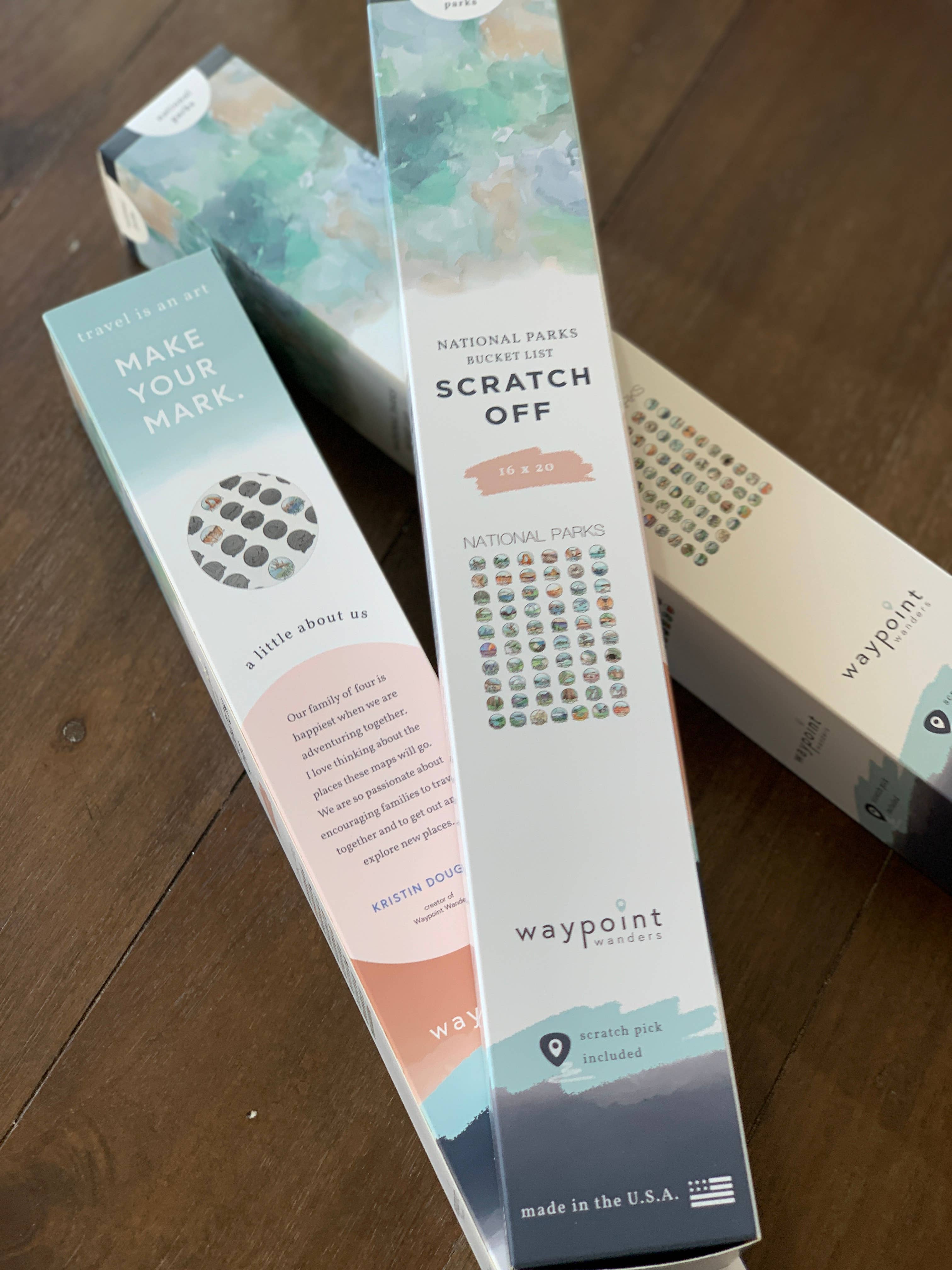 Waypoint Wanders - Vendita all'ingrosso Stampa artistica - 63 Lista dei desideri da grattare per parchi nazionali5