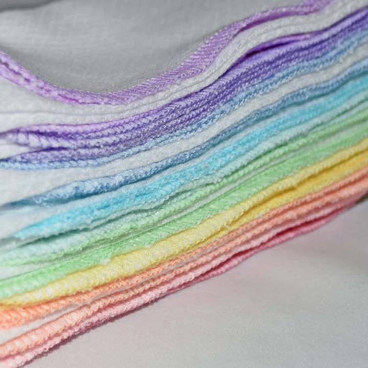 Ginas Soft Cloth Shop - Wholesale Dishcloth - White Birdseye - 11x12 Paperless Unpaper Towels 2 Ply3