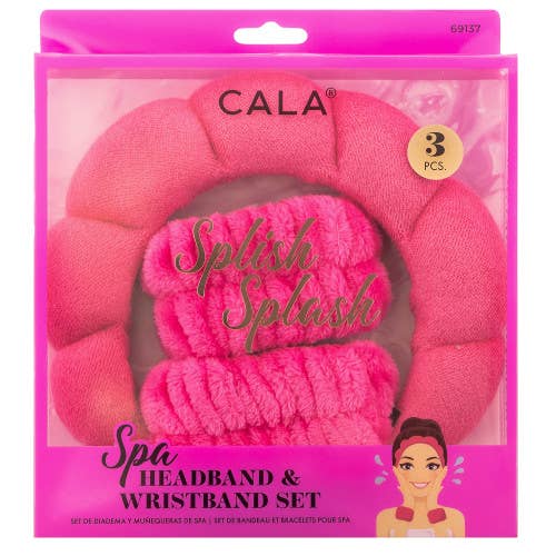 Best Beauty Group - Vente Bandeau pour le spa - Ensemble bandeau et bracelet CALA Spa Bubble Puffy1