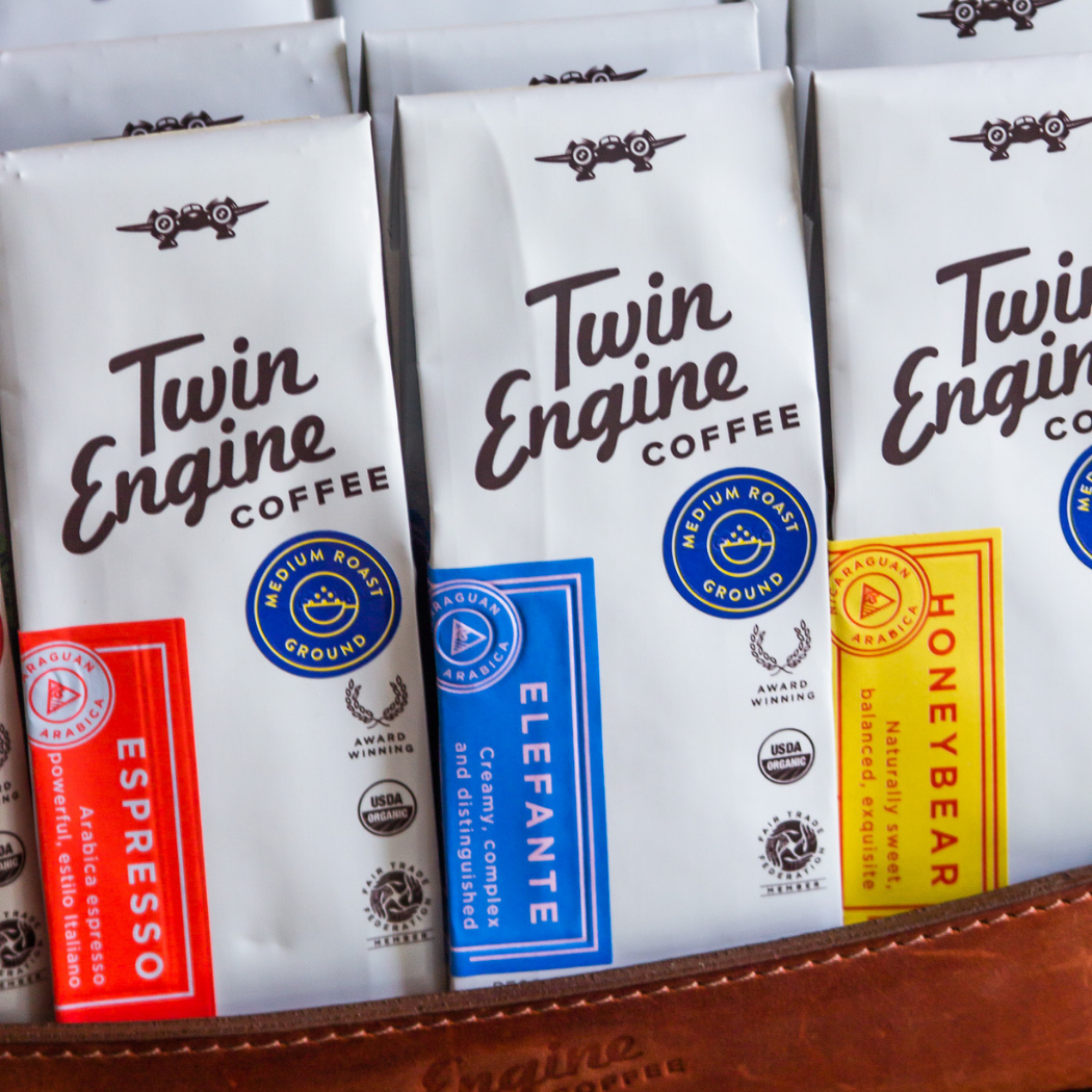 Twin Engine Coffee - Wholesale Ground Coffee - Traveler 1-Pot Organic Specialty Fair Coffee / Espresso4