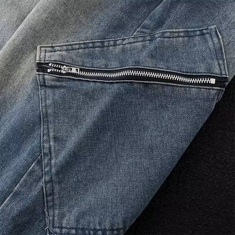 Tourtiwi - Wholesale Jeans - Men's - men's loose large size wide leg jeans11