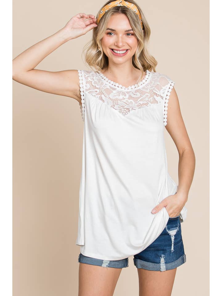 Emerald Collection – wholesale Tunic – Women’s – ETK-8814 Solid Top with Lace Contrast Neckline15