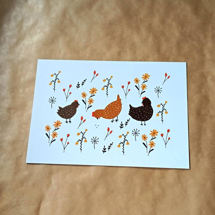 Silly Goose - Wholesale Art Print - Art print A5 - Kippen3