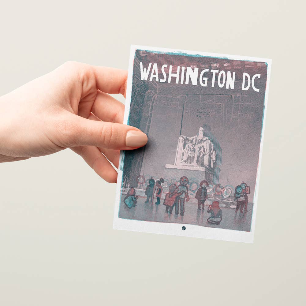 The Culture Curious - Wholesale Postcard - Lincoln Memorial postcard6