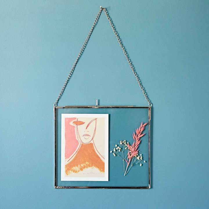 The Paper High Gift Company Limited - Wholesale Picture frame - Dia Large Silver Glass Hanging Photo Frames - Handmade