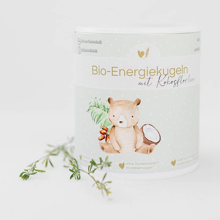 Bio-Mischung Bio-Energiekugeln Kokos für Kinder für den Großhandel von Bake Affair GmbH