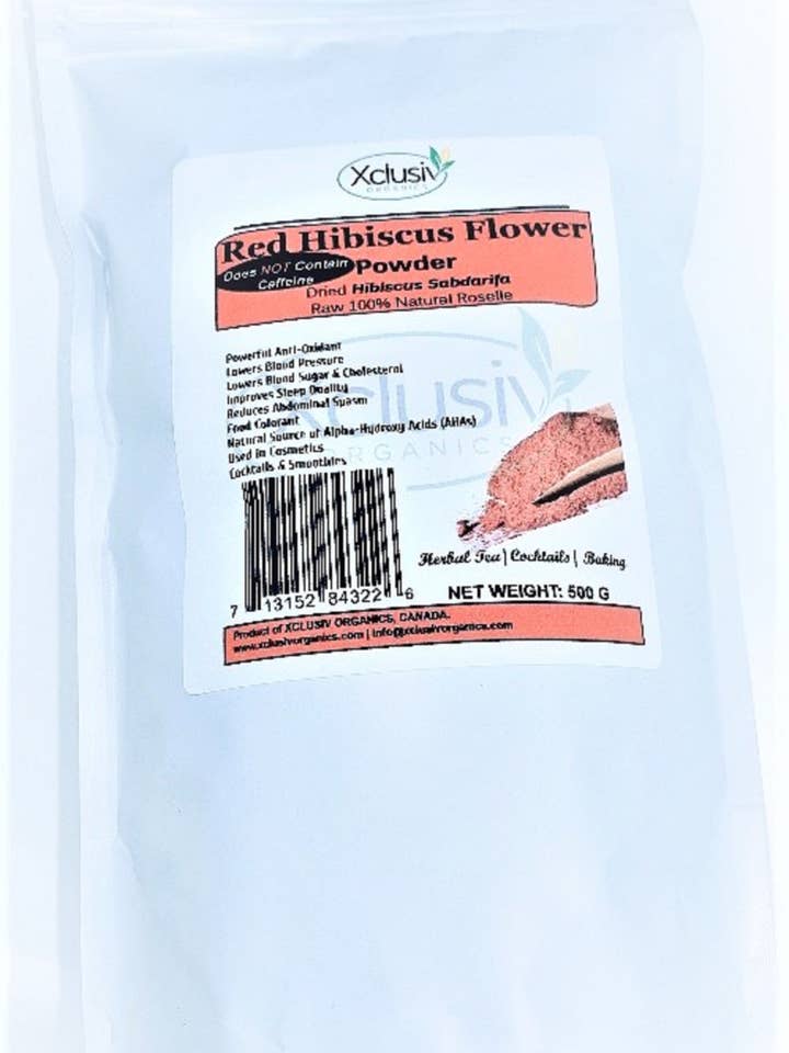 Red Hibiscus Flower Powder | Natural Tea| Cocktails | Baking for wholesale by XCLUSIV ORGANICS