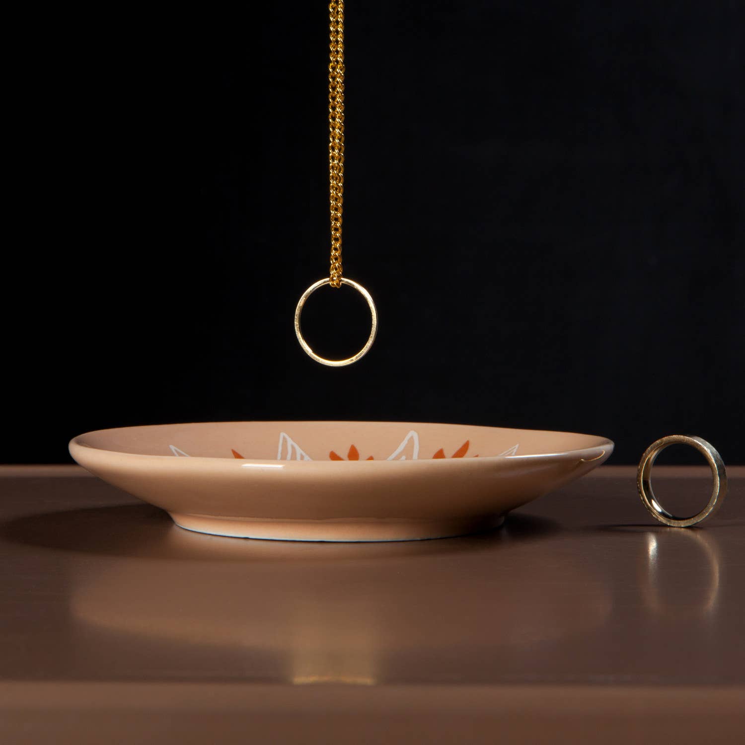 Danica Studio - Wholesale Decorative Tray - Danica Studio Soleil Sun Shaped Ceramic Trinket Tray2