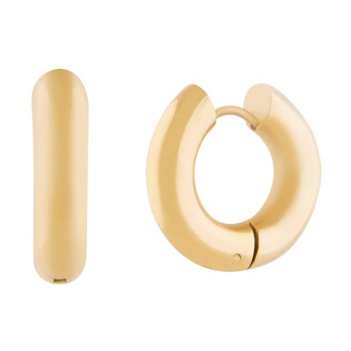 Effortless Hoops - Gold Plated for wholesale by Twenty Compass