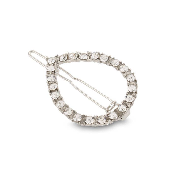 Allure Style Accessories - Wholesale Hair Clip - Women's - Allure Wire Back Rhinestone Barrettes - 2 Pack6