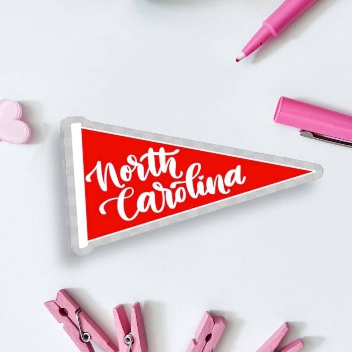 Positively North Carolina - Wholesale Sticker - North Carolina Waterproof Stickers & Raleigh Sports Gifts5