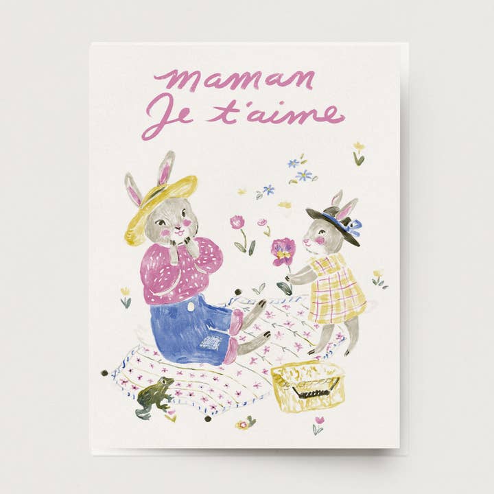 Mother's Day Picnic Card for wholesale by Ingrid Press