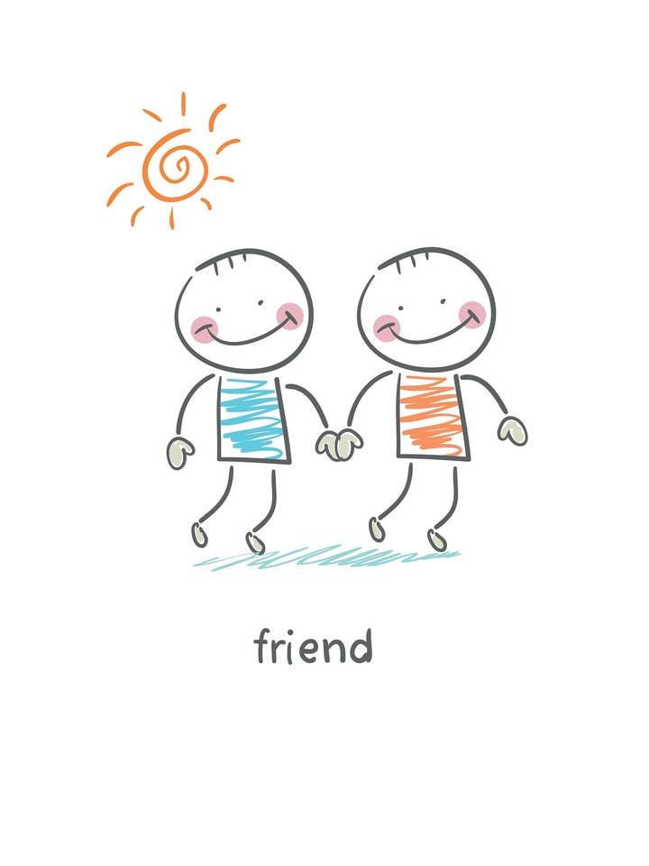 Friend - Grand torchon en coton pour la vente par Half a Donkey