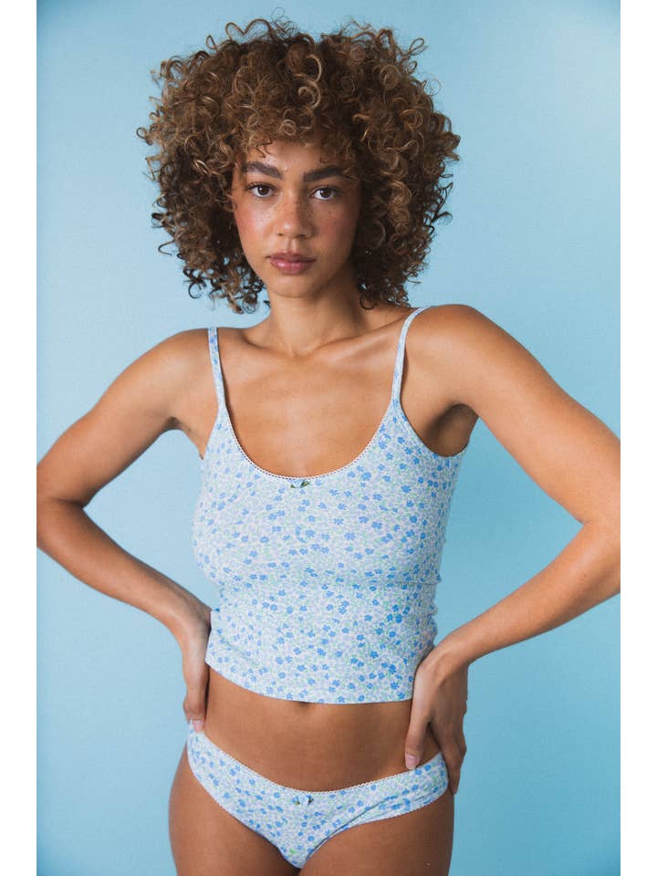 SCOOP BACK CAMI IN MORNING GLORY for wholesale on Faire