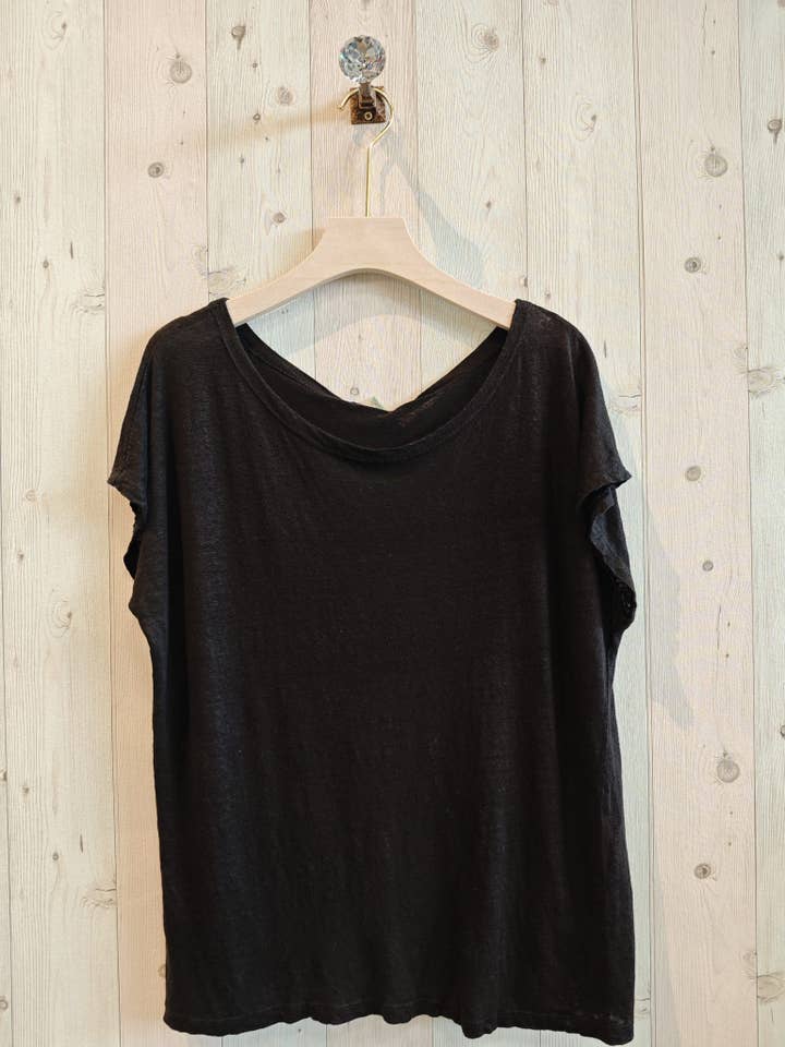 Linen & More - Wholesale T-Shirt - Women's - REF 2296 BASIC U-NECK T-SHIRT 100% LINEN17