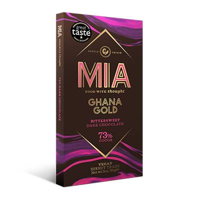 73% BITTER MÖRK CHOKLAD - VEGAN, FAIRTRADE (85G) för wholesale av MIA