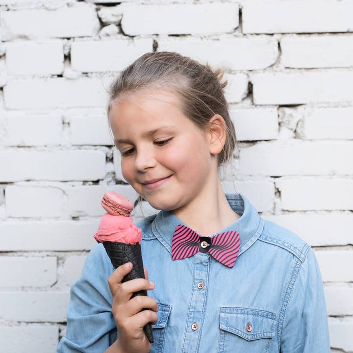 Papillon con grafica - Linee oblique per la vendita all'ingrosso da parte di Comme Bonjour