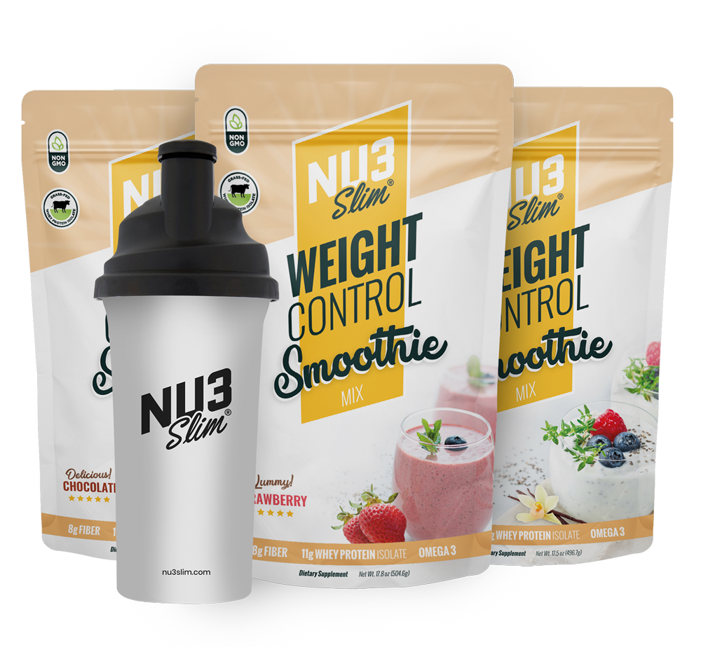 NU3 Slim - Wholesale Powdered Health Drink - NU3 Slim - The Weight Control Smoothie 17.8 oz - Mixed Case1
