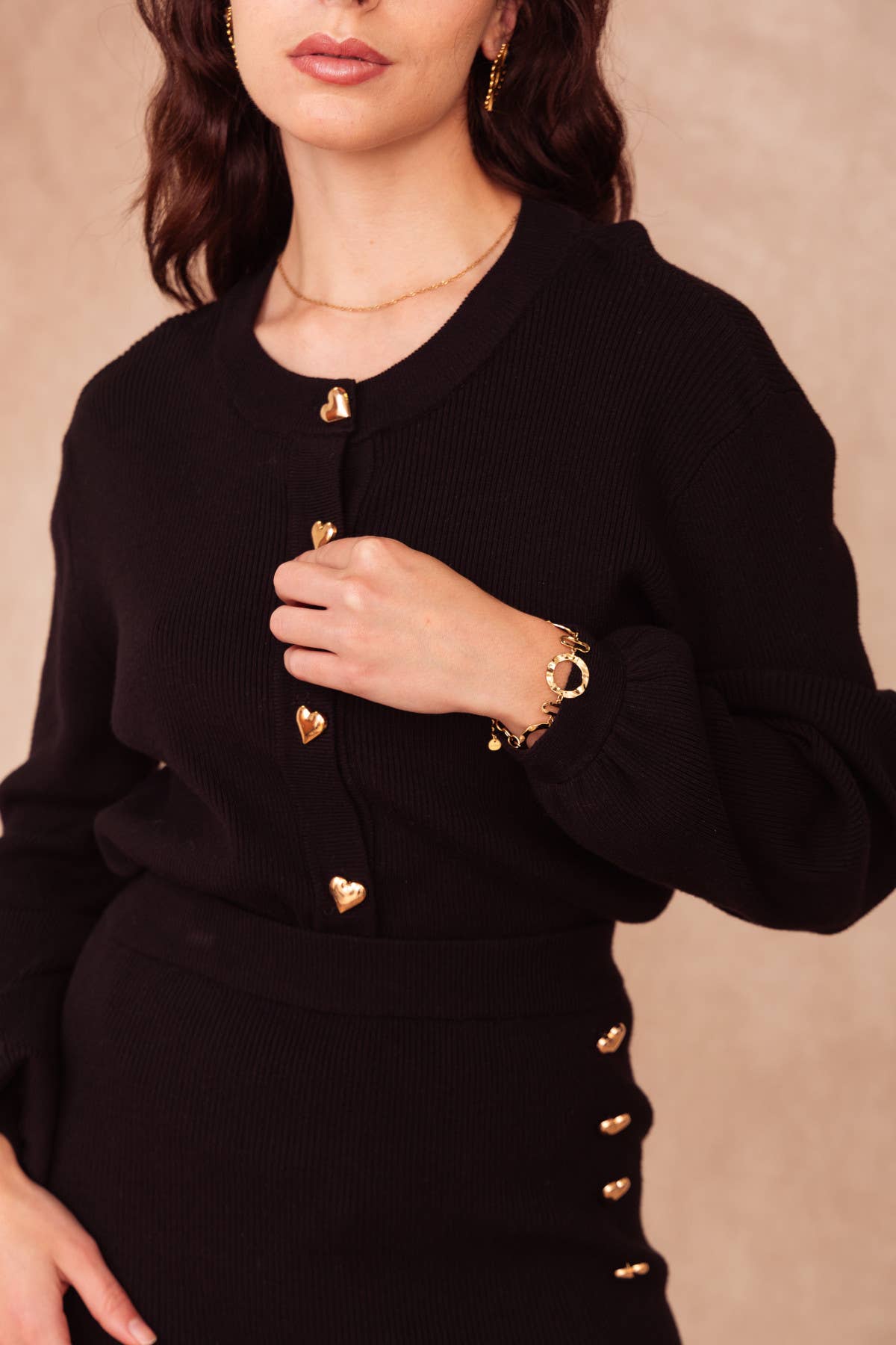 Black MAZARINE Cardigan for wholesale on Faire6