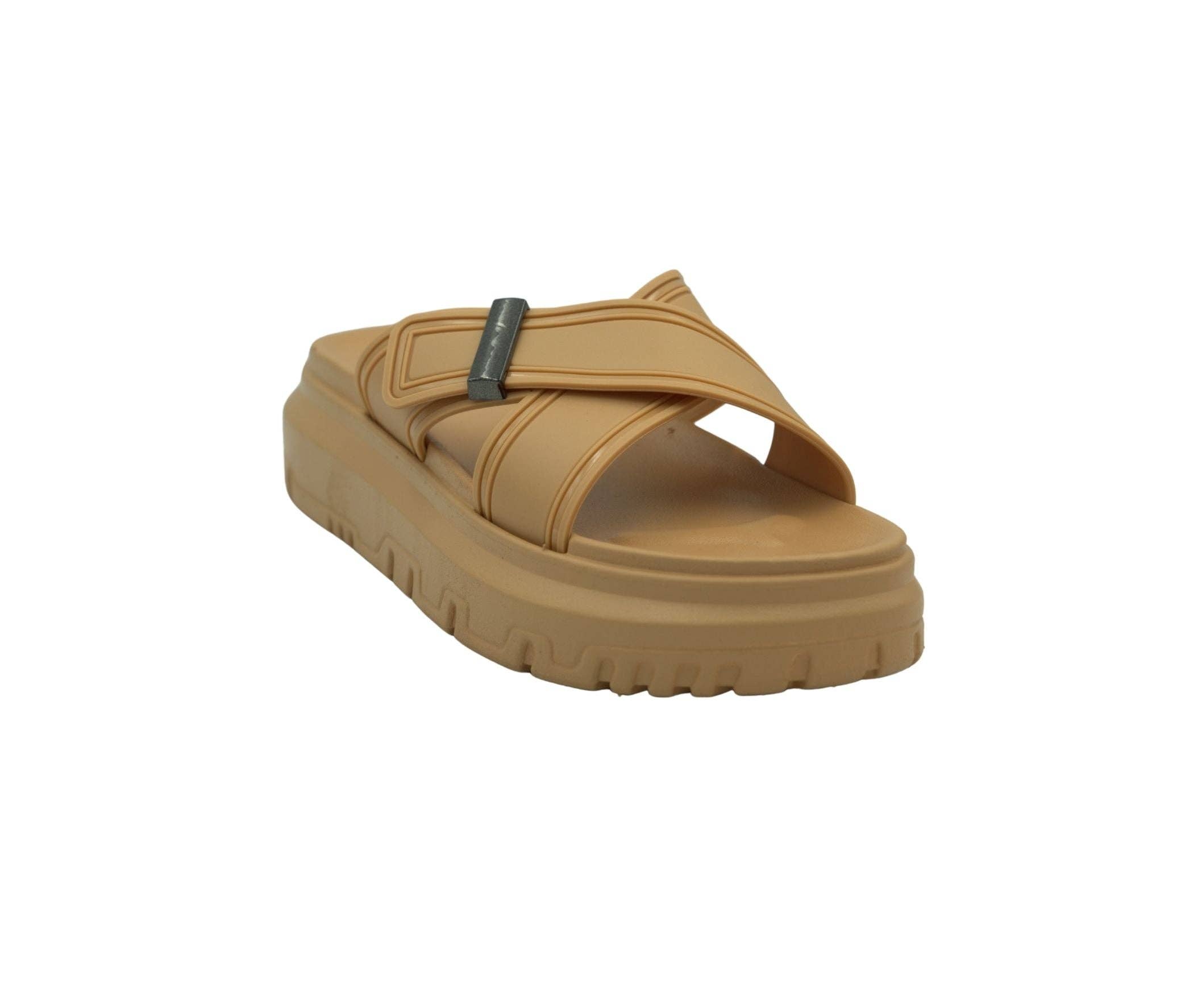 JOJ MAKLY Wholesale - Wholesale Sandals - Women's - women's Cork Footbed Criss Cross Strap Sandals3