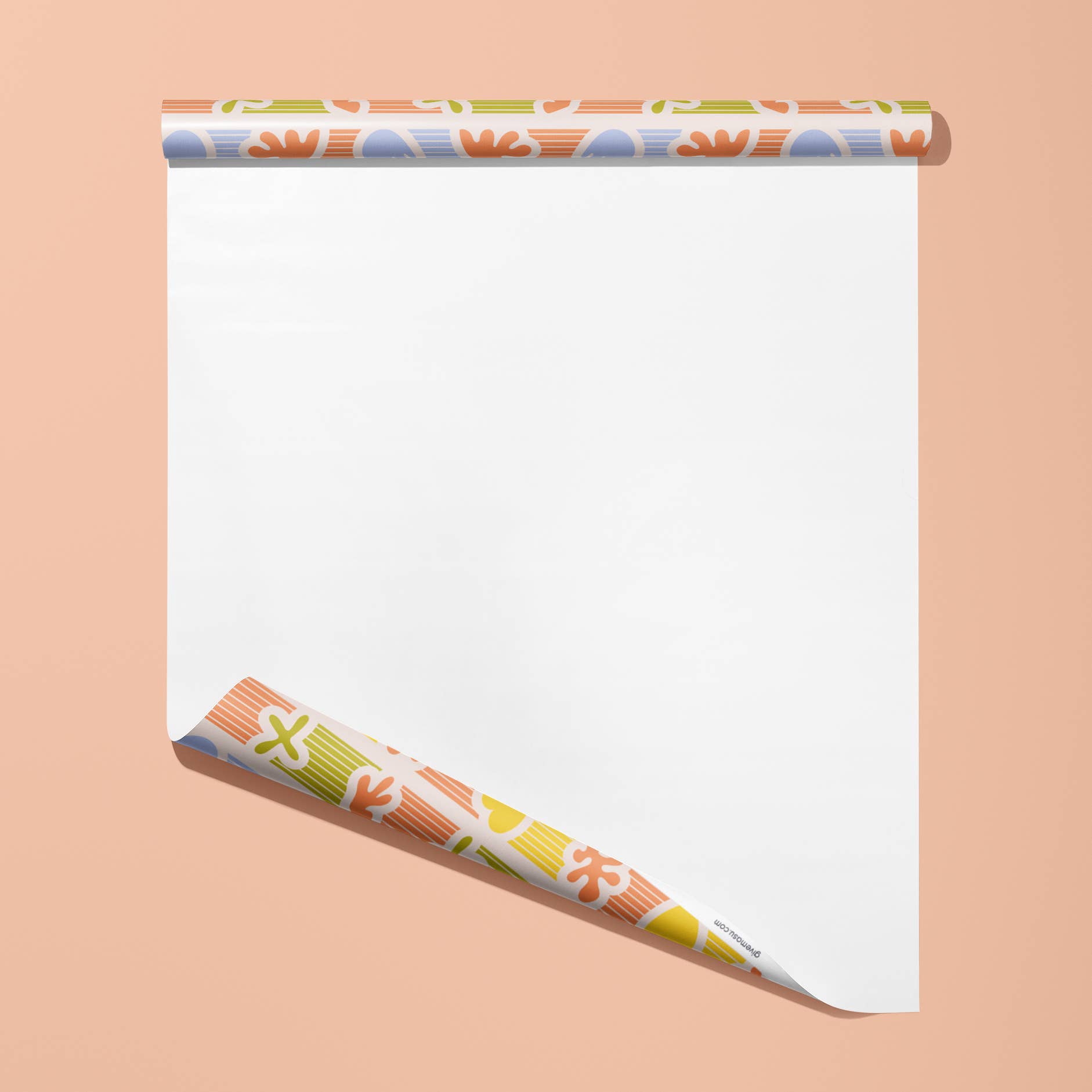 MASU - Wholesale Flat Wrap - Matisse Stripe Abstract Art Recycled Wrapping Paper Sheet5