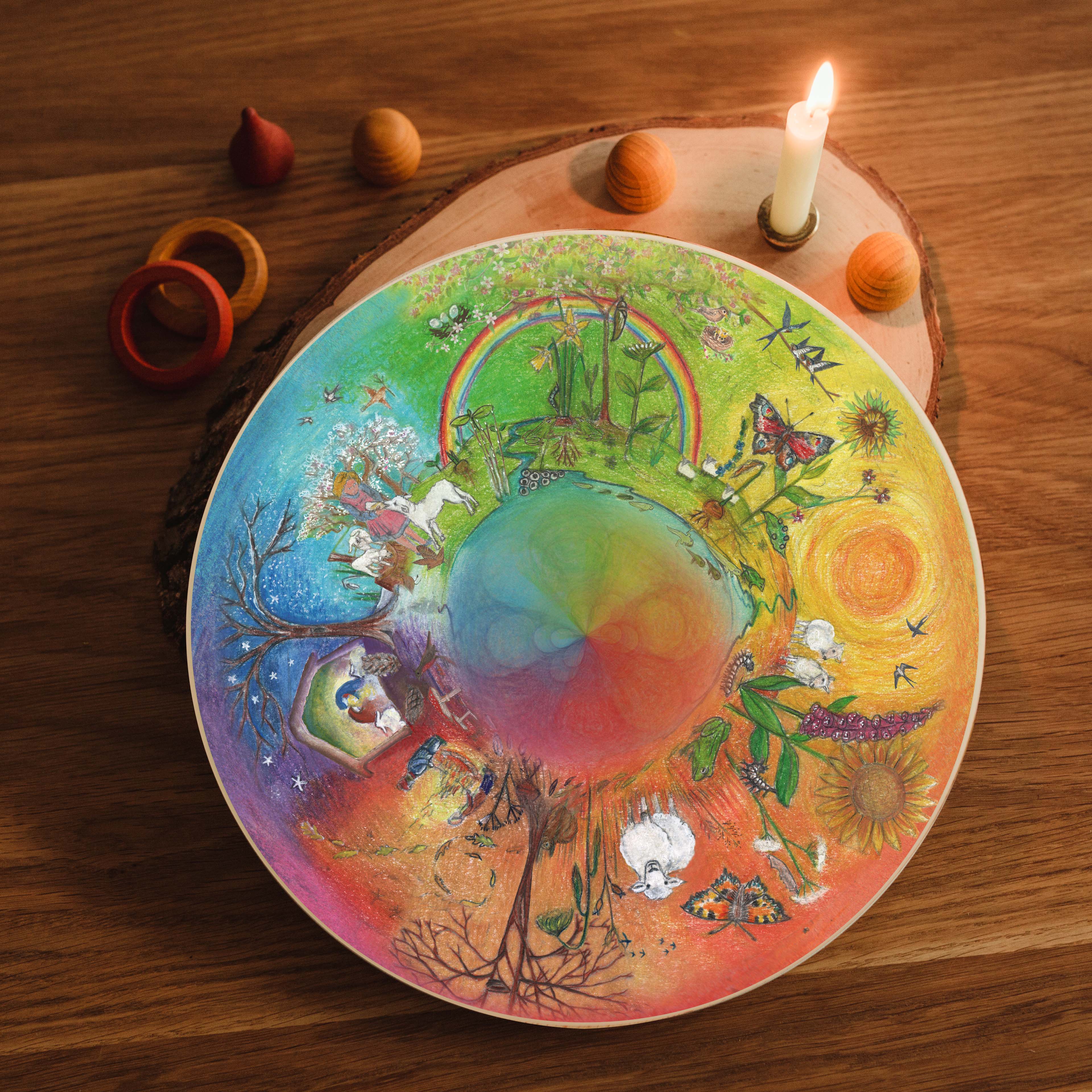 Wilded Family - Vendita all'ingrosso Giocattolo in legno - Bambini - La ruota dei cicli della vita1