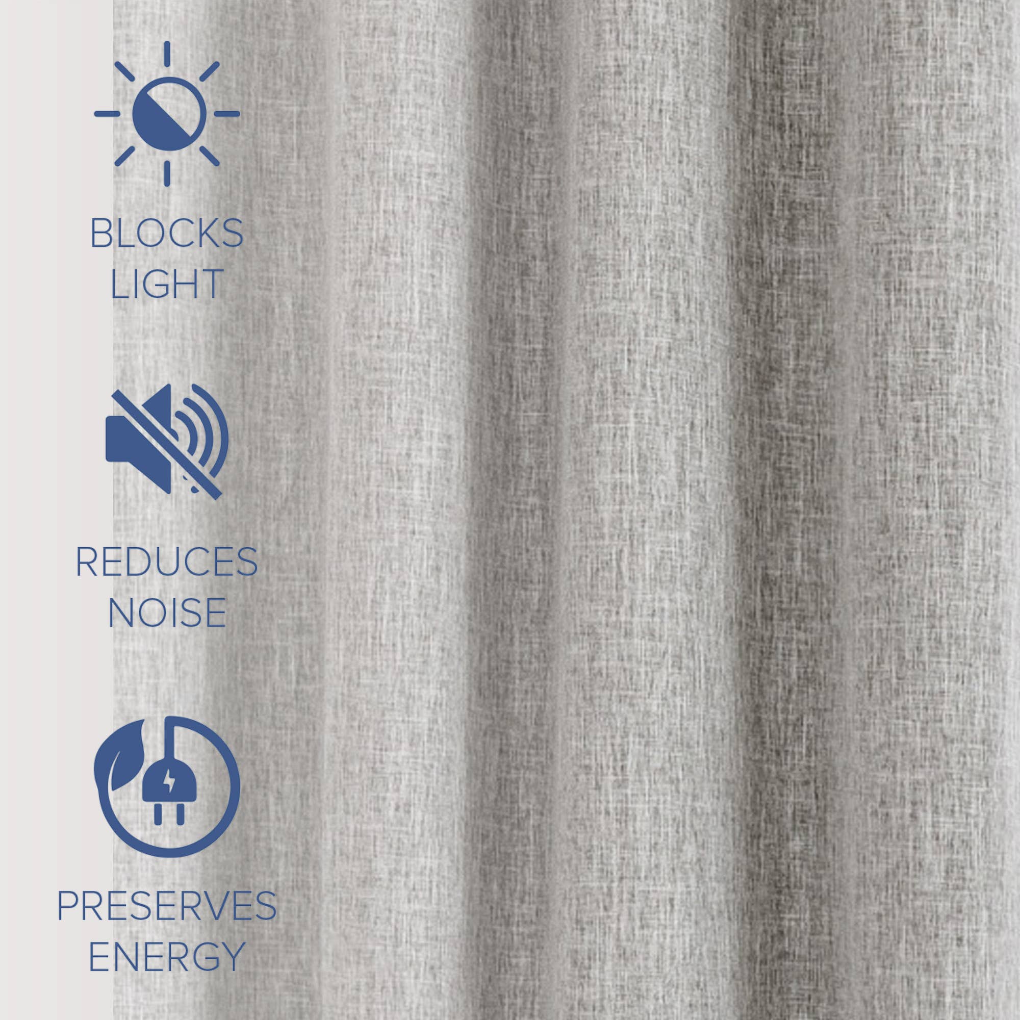 Awesome Home – Großhandel Vorhang – Verdunkelungsvorhänge mit Leinenstruktur und Ösen, 2 Paneele44