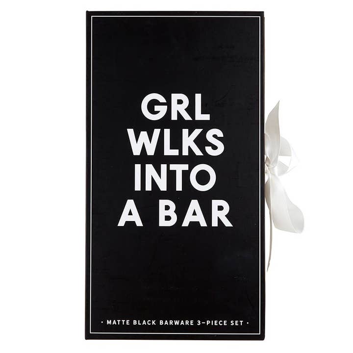 Matte Black Barware Book Box for wholesale by Santa Barbara Design Studio by Creative Brands