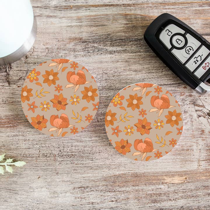 Set de posavasos con diseño floral para venta al por mayor de Wicked Flower Creations