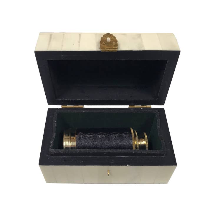 2-1/4 Solid Polished Brass Pocket Compass with Screw-On Lid