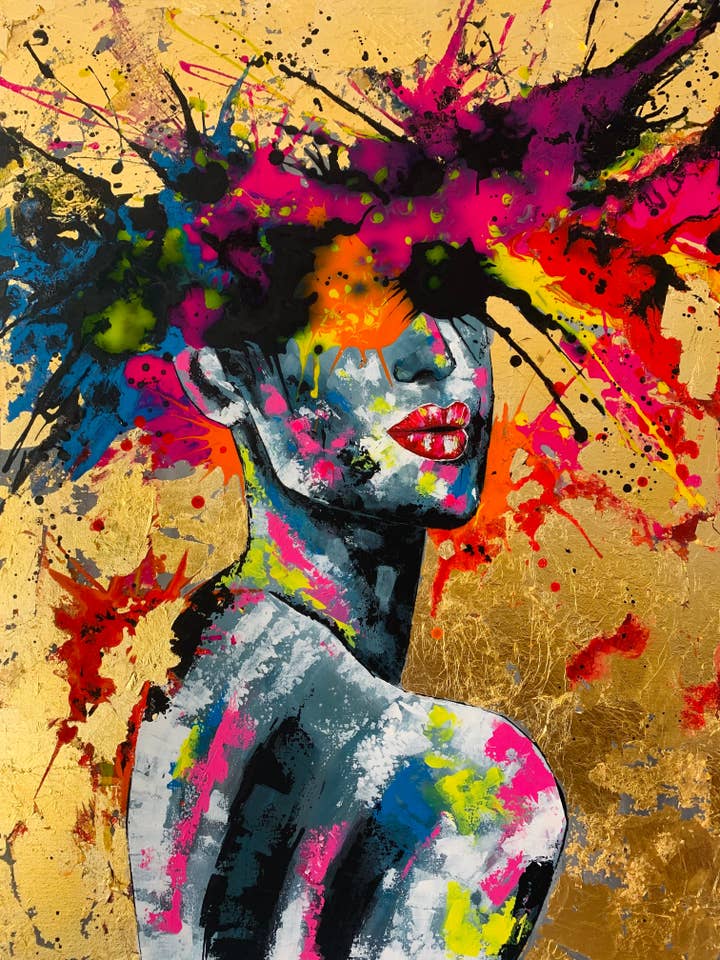 Reproduction d'art « Glowing » pour la vente par Chaya De Silva Art