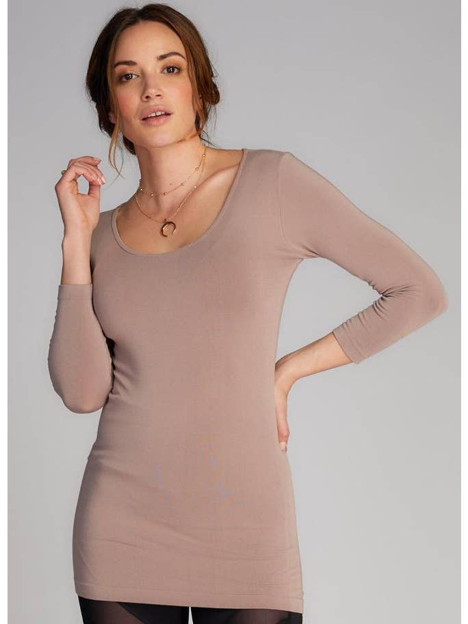 C'est Moi Clothing Co - Wholesale Knit Top - Women's - Bamboo 3/4 Sleeve Top- CEBT120610