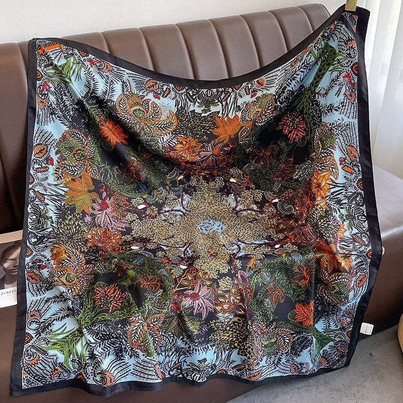 ShieldChic - Vente Écharpe – femme - Imprimer foulard carré de mode4