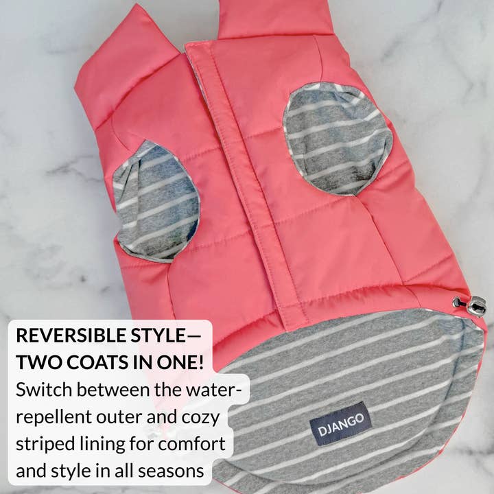 DJANGO - Wholesale Pet Coat - Dog - Snowline™ Puffer Dog Coat - Rose Petal Pink2