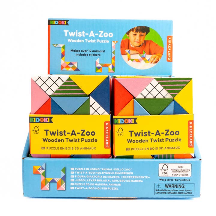 Kidoki Twist-A-Zoo for wholesale by Kikkerland Design Inc
