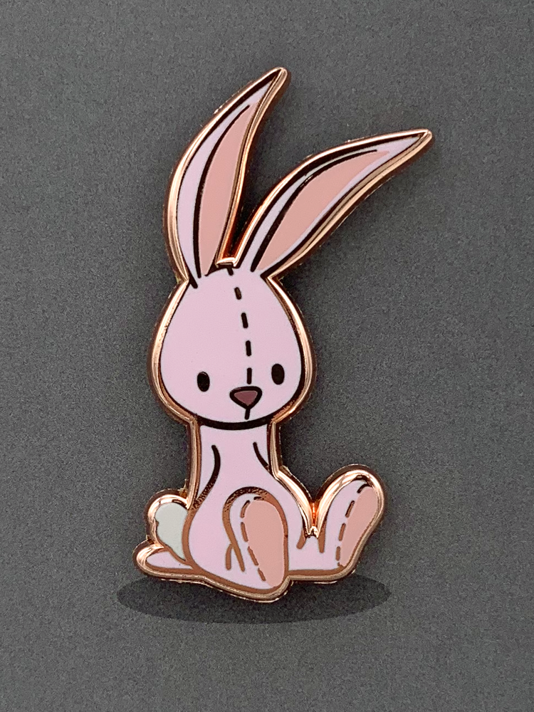 rose & roo - Wholesale Lapel Pin/Button - Snuggle Bun Enamel Pin2