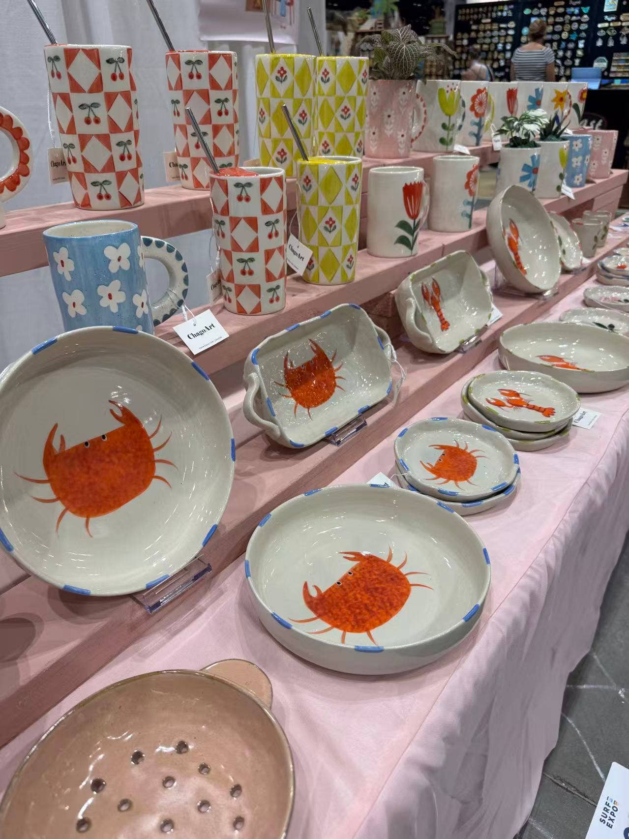 ChagoArt - Wholesale Decoratief bord/schotel/kom - Keramische ovenschaal-bakker-schalen voor oven-bakvorm -Krab2