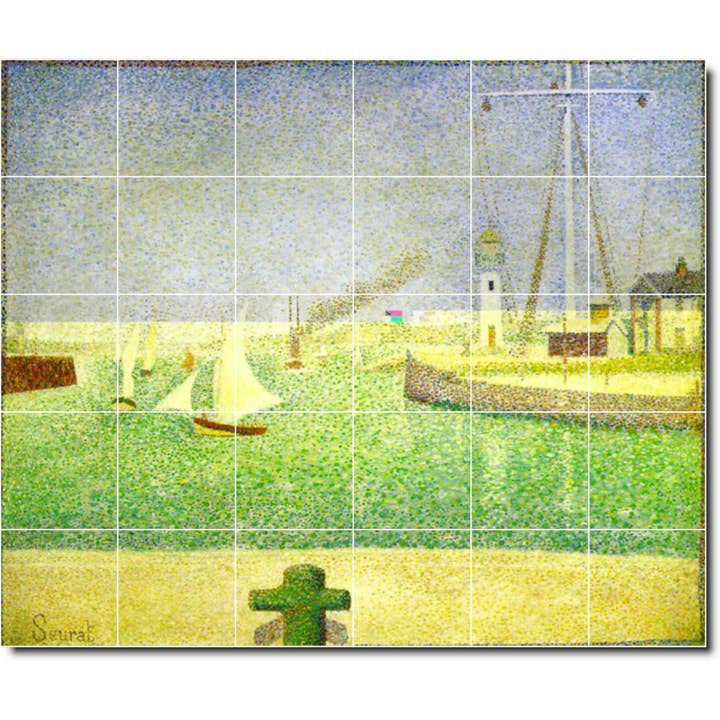 Decorazione murale con piastrelle in ceramica Waterfront PT08303 per la vendita all'ingrosso da parte di Picture-Tiles.com