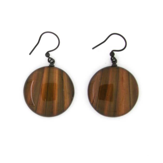 earring in natural material for wholesale by Culture Mix