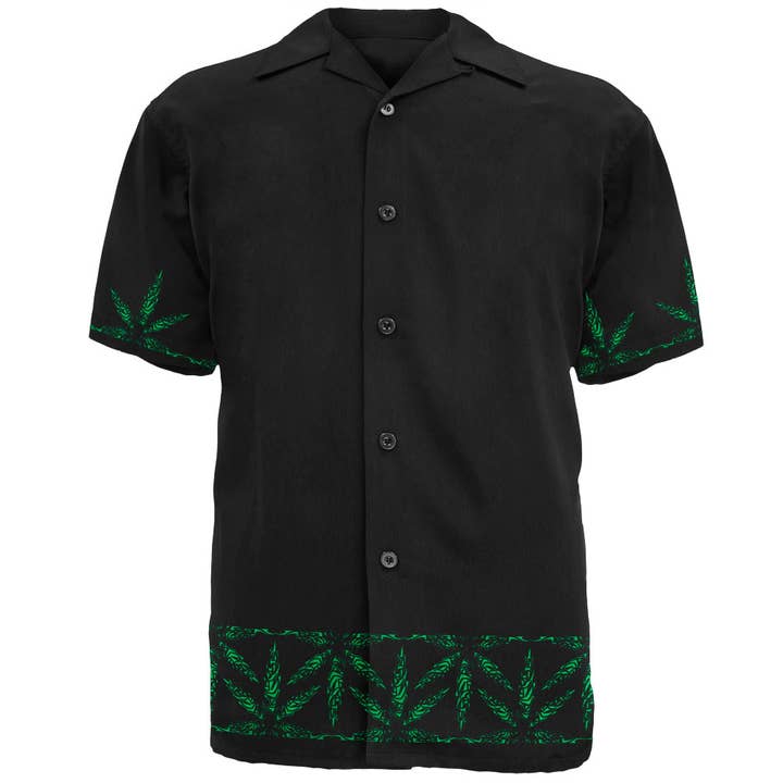 Official Store - Wholesale Button Down Shirt - Men's - Ganja Men's Button Up Club Shirt
