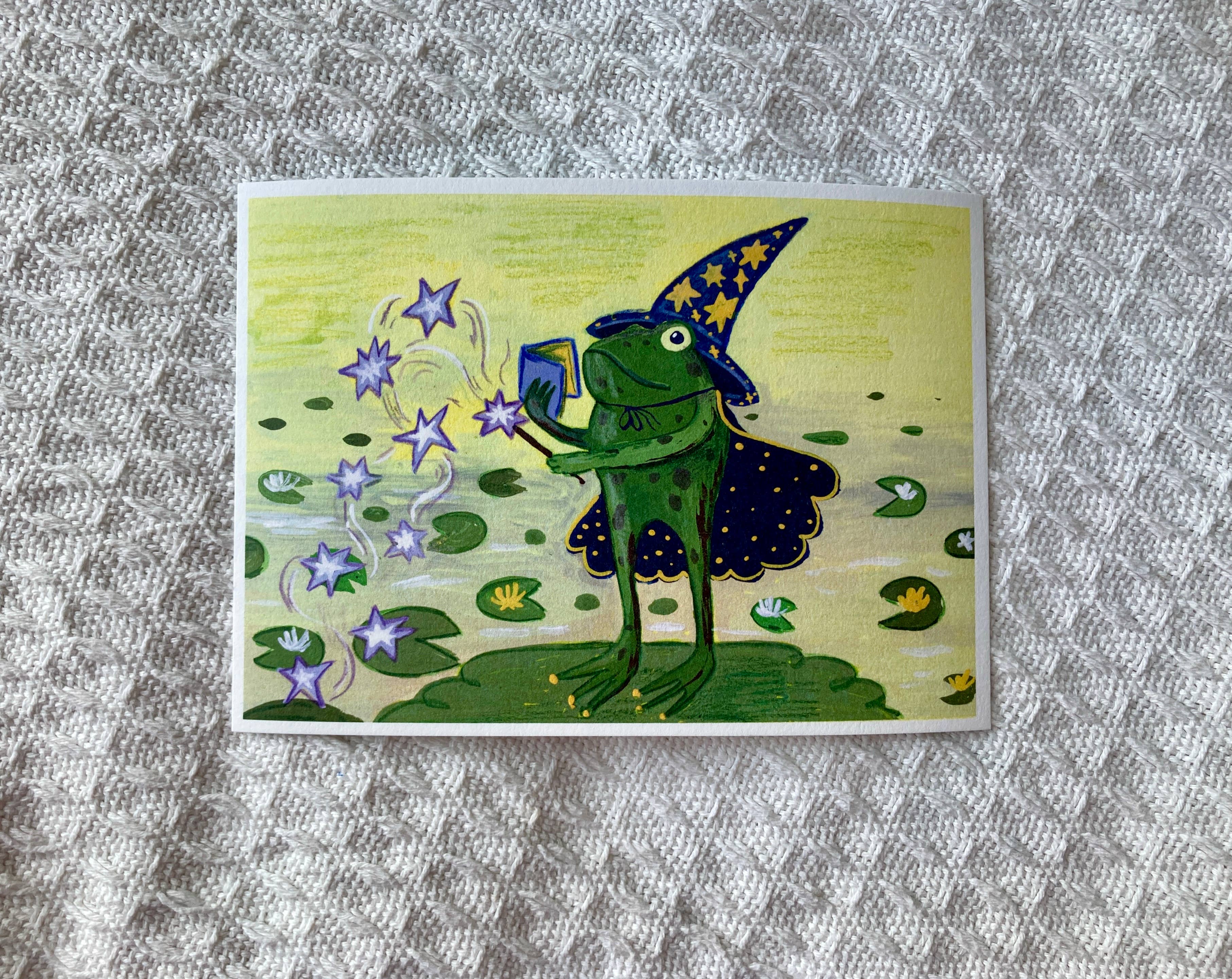 Camilla Watson Art - Wholesale Art Print - Wizard Frog | Fine Art Print | 5 x 7 inches4