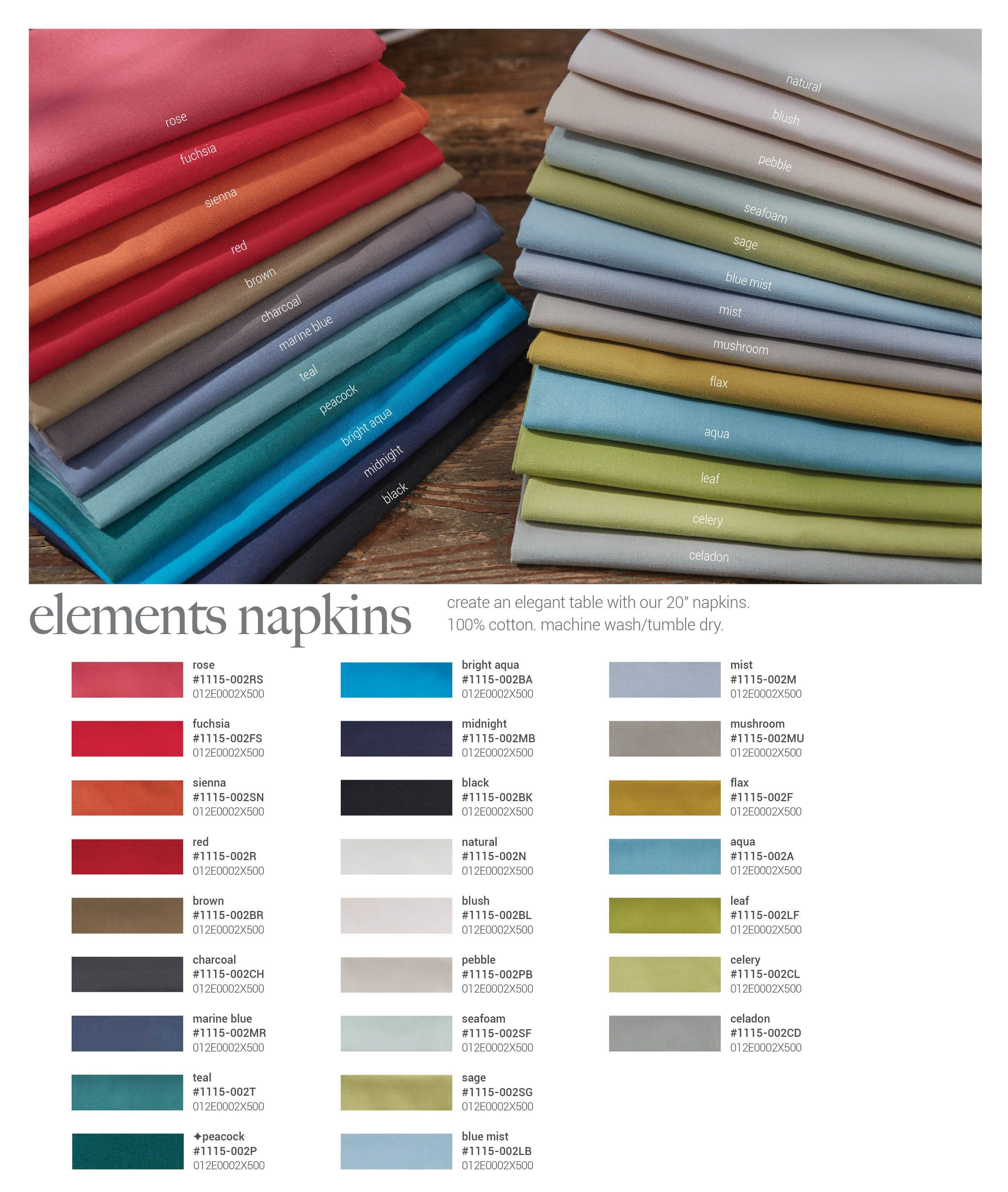 Split P - Wholesale Dinner & Cloth Napkin - Elements Napkin - Red4